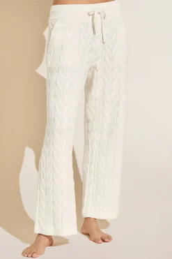 Cable Knit Recycled Sweater Straight Leg Pant-Eberjey New