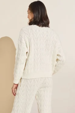 Cable Knit Recycled Sweater Crewneck-Eberjey Flash Sale