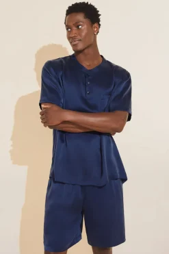 Charles Washable Silk Short Pj Set-Eberjey Best Sale
