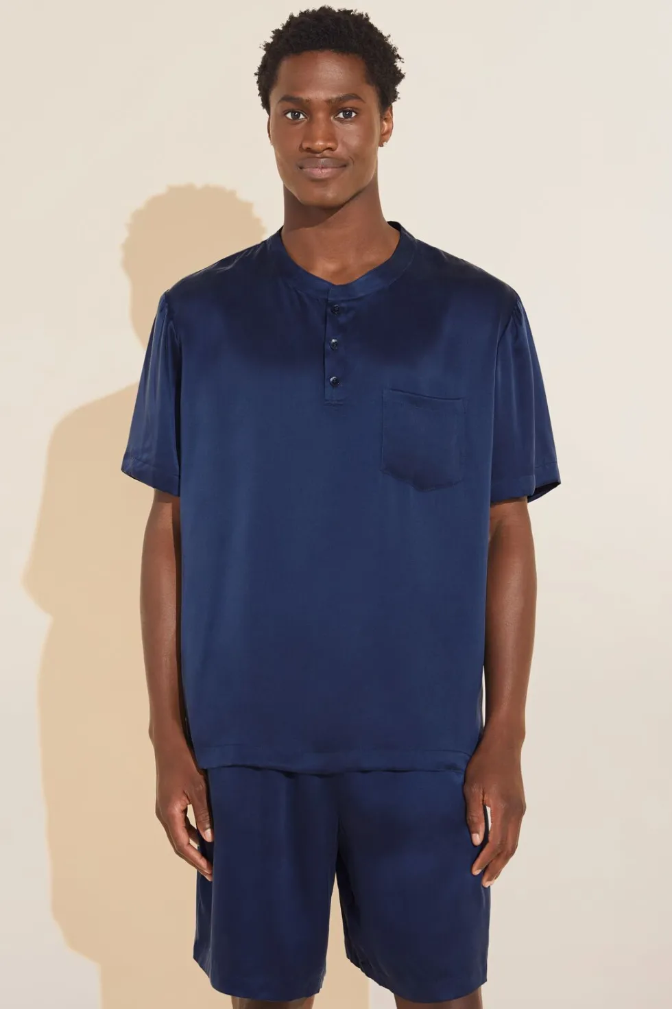 Charles Washable Silk Short Pj Set-Eberjey Best Sale