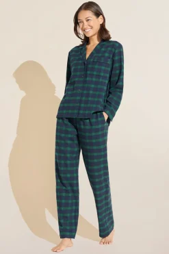 Flannel Long Pj Set-Eberjey Flash Sale