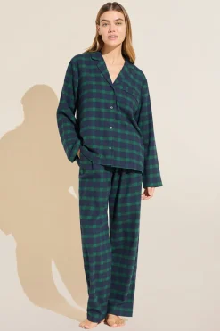 Flannel Long Pj Set-Eberjey Flash Sale