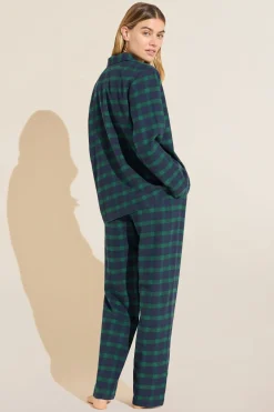Flannel Long Pj Set-Eberjey Flash Sale