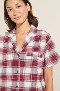 Flannel Short Pj Set-Eberjey Cheap