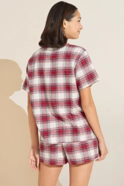 Flannel Short Pj Set-Eberjey Cheap