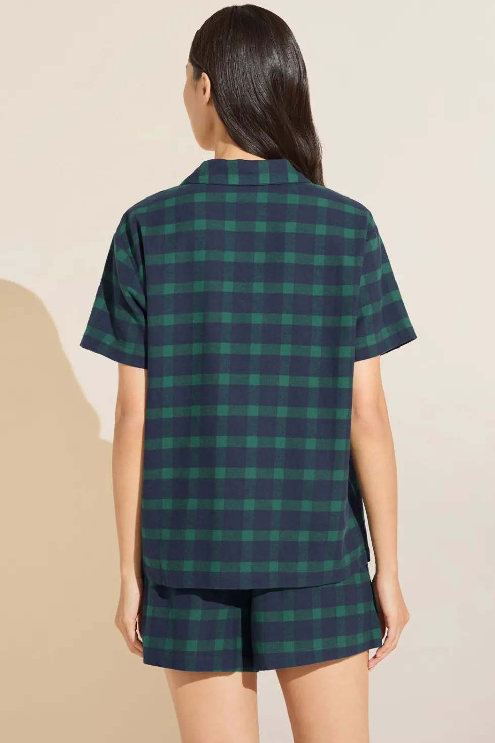 Flannel Short Pj Set-Eberjey Online