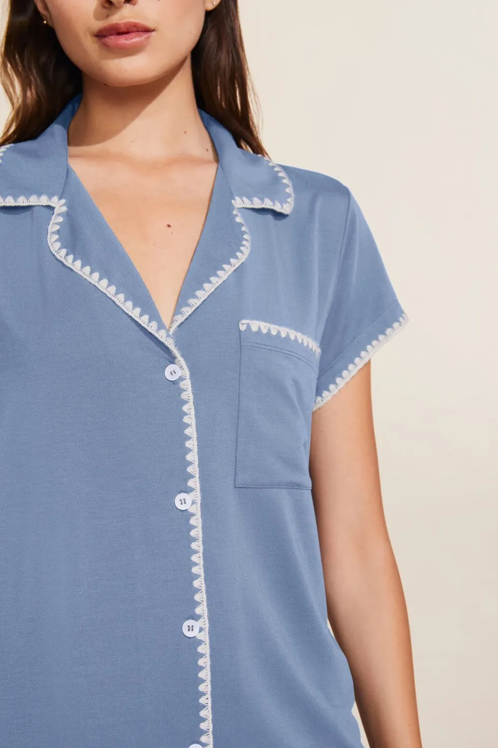 Frida Tencel Modal Shortie Short Pj Set-Eberjey Shop