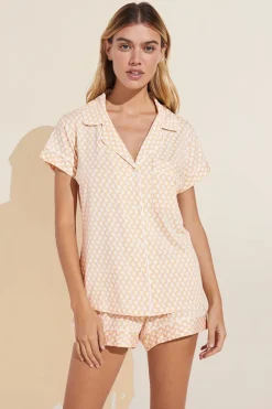 Gisele Printed Tencel Modal Shortie Short Pj Set-Eberjey Cheap