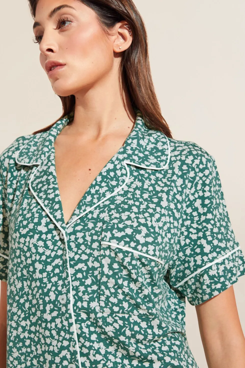 Gisele Printed Tencel Modal Relaxed Short Pj Set-Eberjey Store