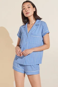 Gisele Printed Tencel Modal Shortie Short Pj Set-Eberjey Outlet