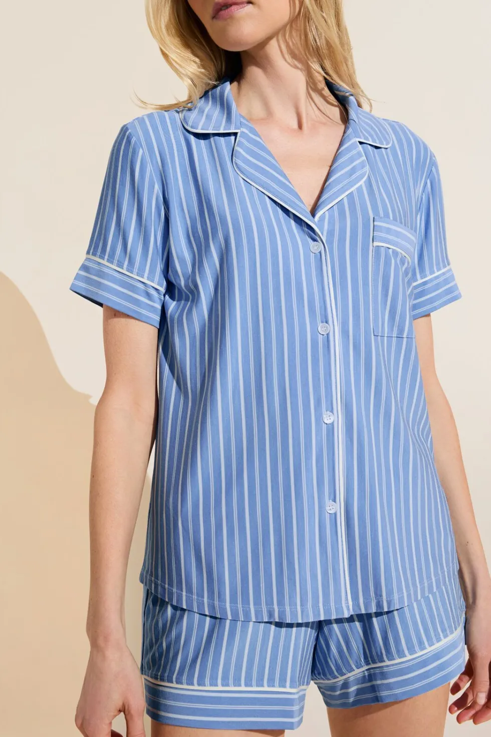 Gisele Printed Tencel Modal Relaxed Short Pj Set-Eberjey New