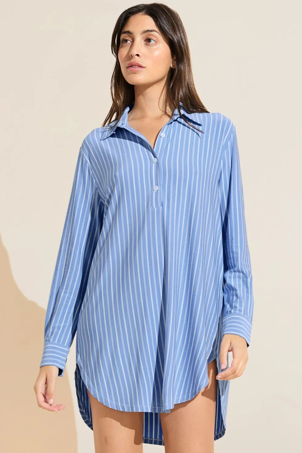Gisele Printed Tencel Modal Boyfriend Sleepshirt-Eberjey Shop