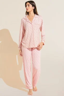 Gisele Printed Tencel Modal Long Pj Set-Eberjey Cheap