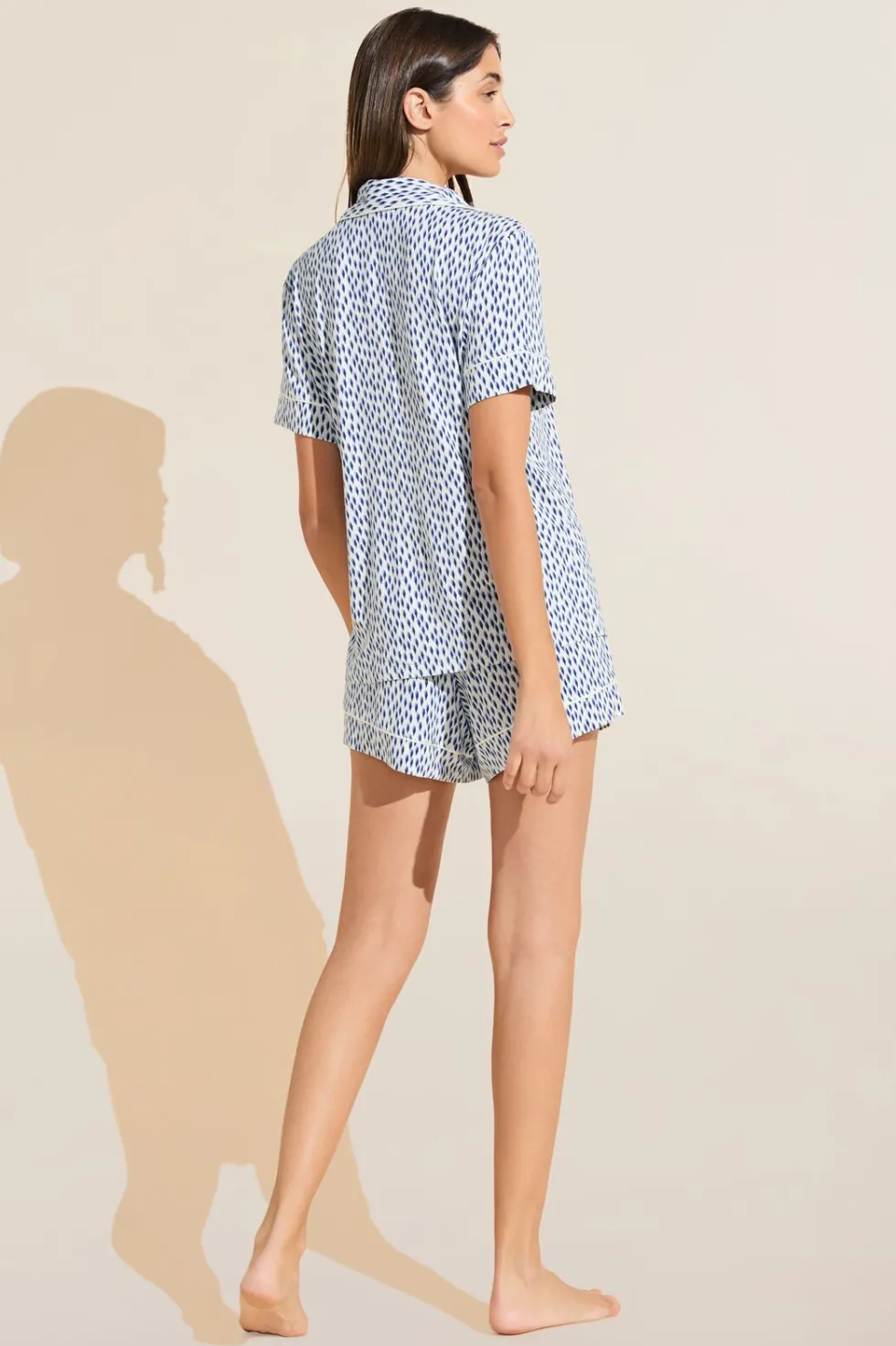Gisele Printed Tencel Modal Relaxed Short Pj Set-Eberjey Flash Sale