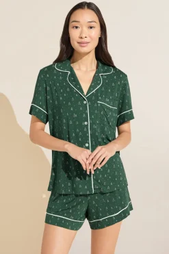 Gisele Printed Tencel Modal Relaxed Short Pj Set-Eberjey New
