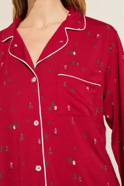 Gisele Printed Tencel Modal Long Pj Set-Eberjey Best Sale