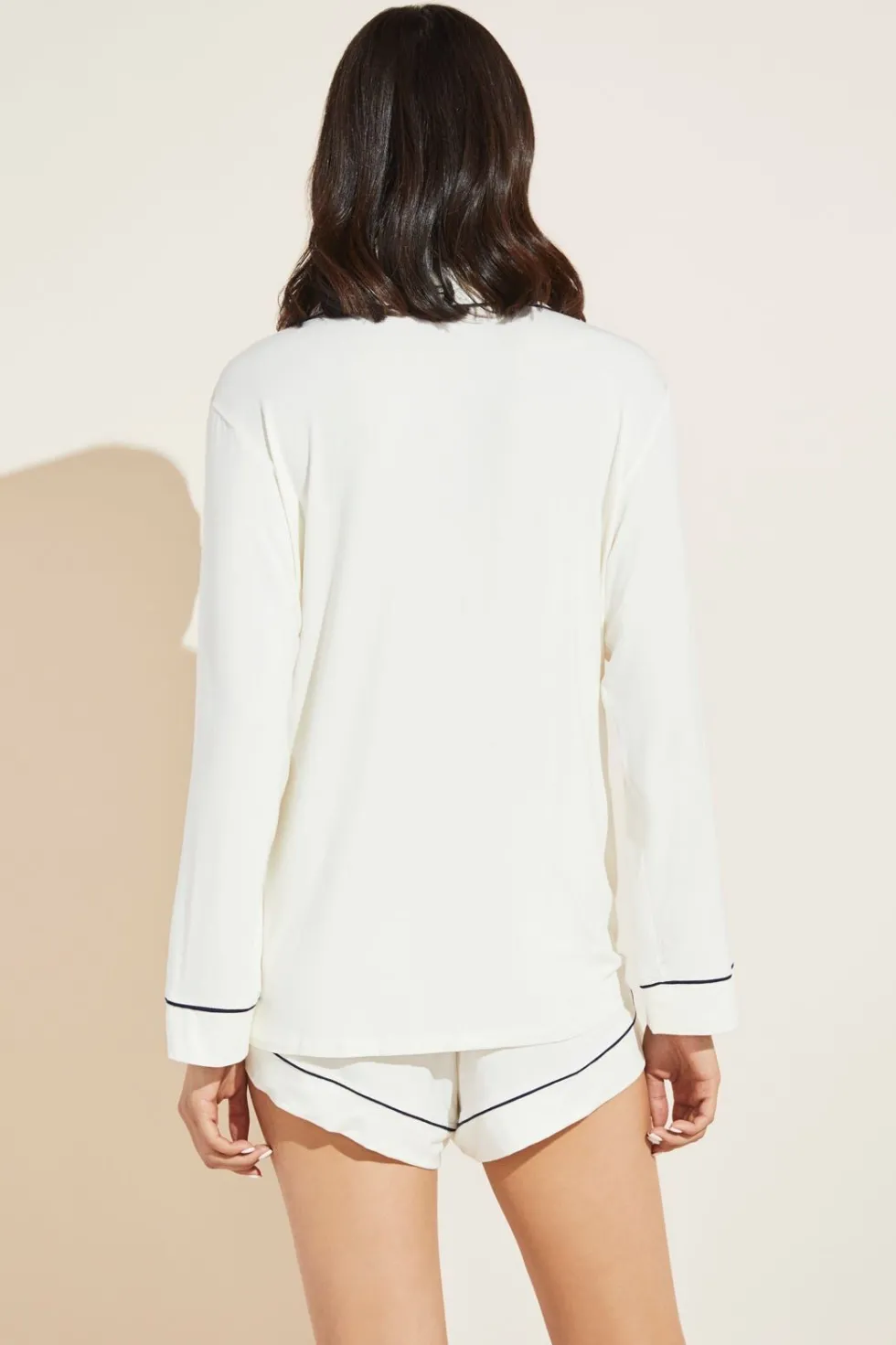 Gisele Tencel Modal Long Sleeve & Shortie Short Pj Set-Eberjey Fashion