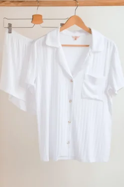 Gisele Tencel Modal Rib Relaxed Short Pj Set-Eberjey Store
