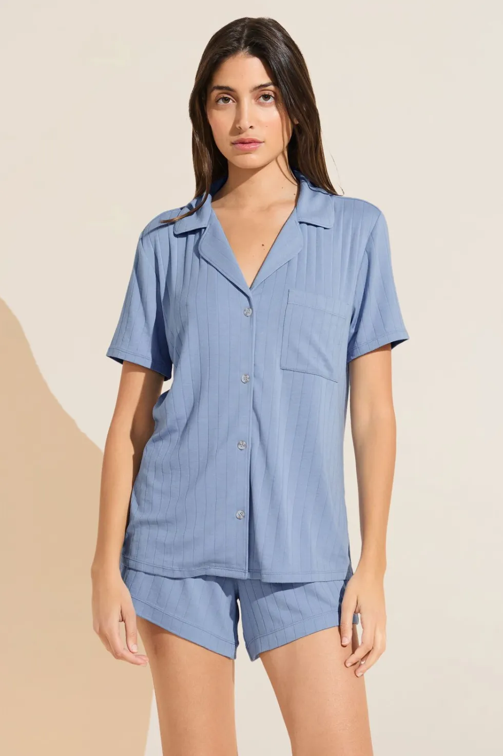 Gisele Tencel Modal Rib Relaxed Short Pj Set-Eberjey Outlet