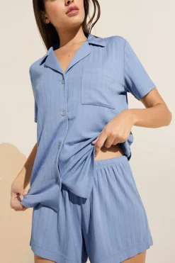 Gisele Tencel Modal Rib Relaxed Short Pj Set-Eberjey Outlet