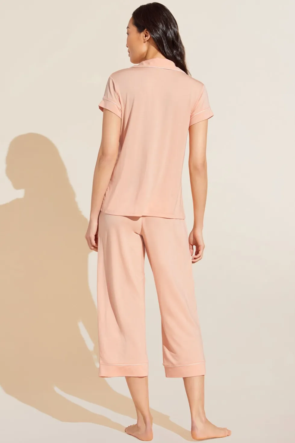 Gisele Tencel Modal Short Sleeve Cropped Pj Set-Eberjey Flash Sale