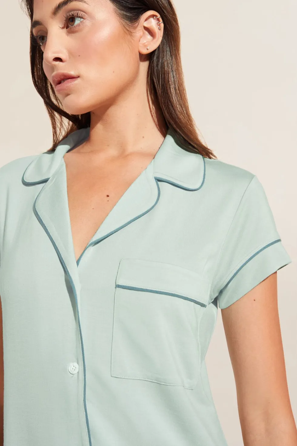 Gisele Tencel Modal Short Sleeve Cropped Pj Set-Eberjey Shop