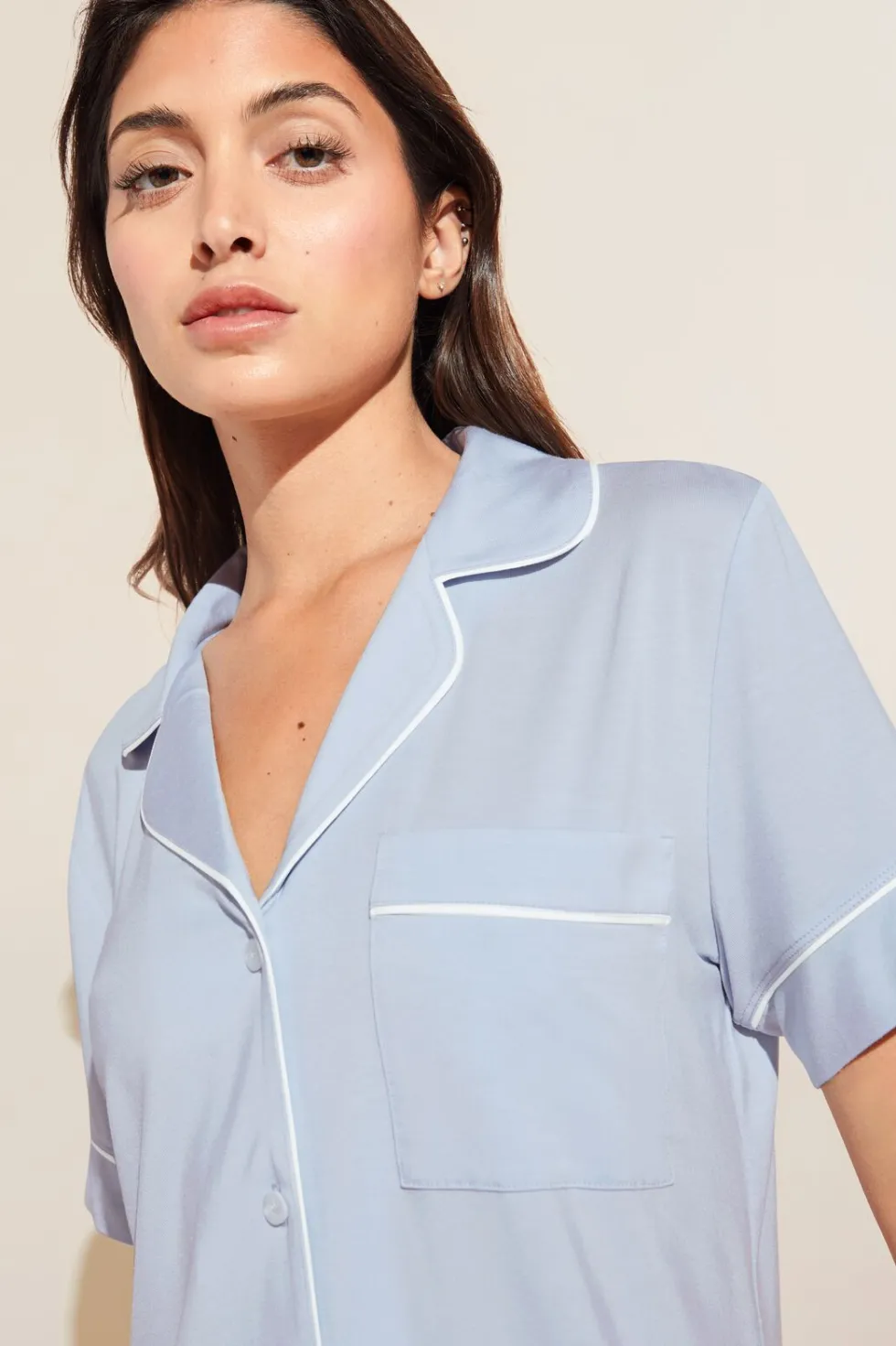 Gisele Tencel Modal Short Sleeve Cropped Pj Set-Eberjey Store