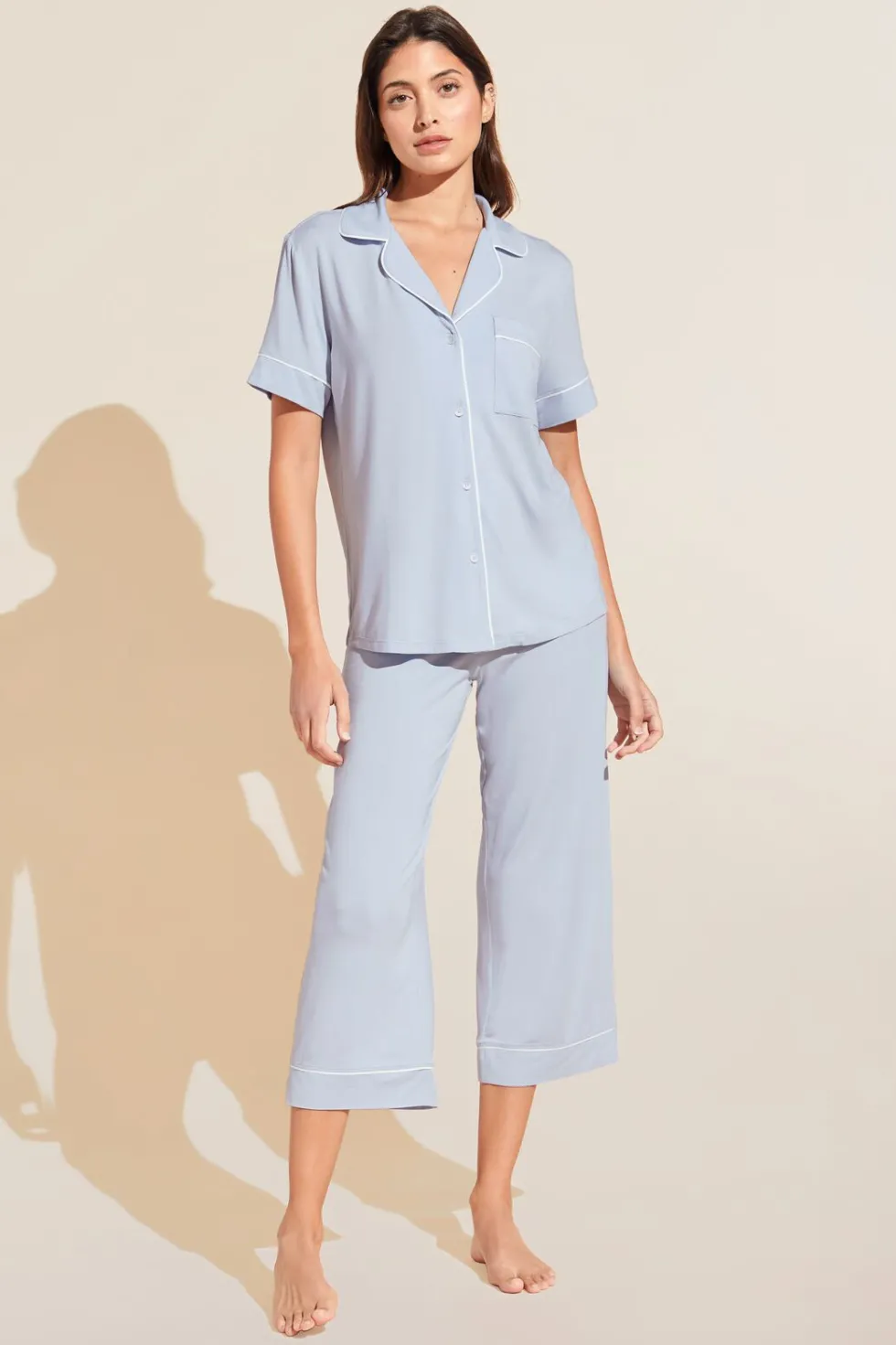 Gisele Tencel Modal Short Sleeve Cropped Pj Set-Eberjey Store