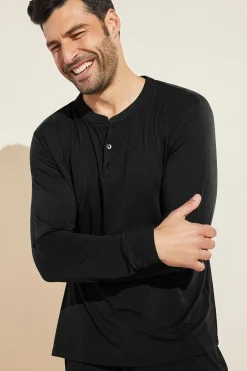 Henry Tencel Modal Long Sleeve Henley Top-Eberjey Sale
