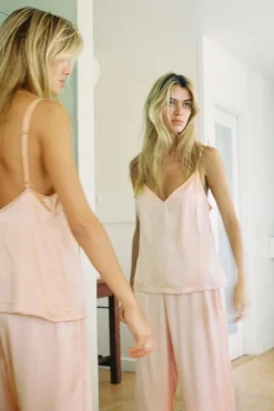 Inez Washable Silk Cami & Pant Pj Set-Eberjey Cheap