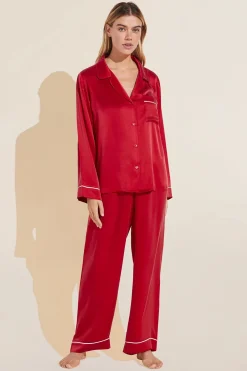 Inez Washable Silk Long Pj Set-Eberjey Hot