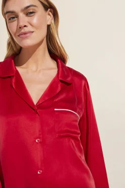 Inez Washable Silk Long Pj Set-Eberjey Hot