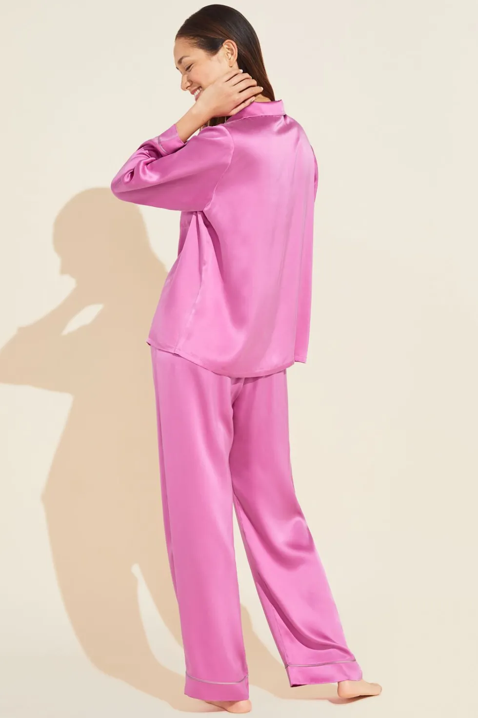 Inez Washable Silk Long Pj Set-Eberjey Online