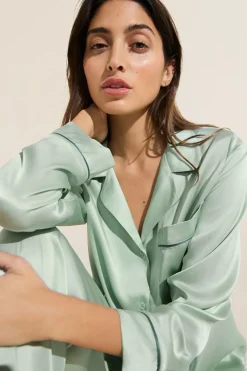 Inez Washable Silk Long Pj Set-Eberjey Store