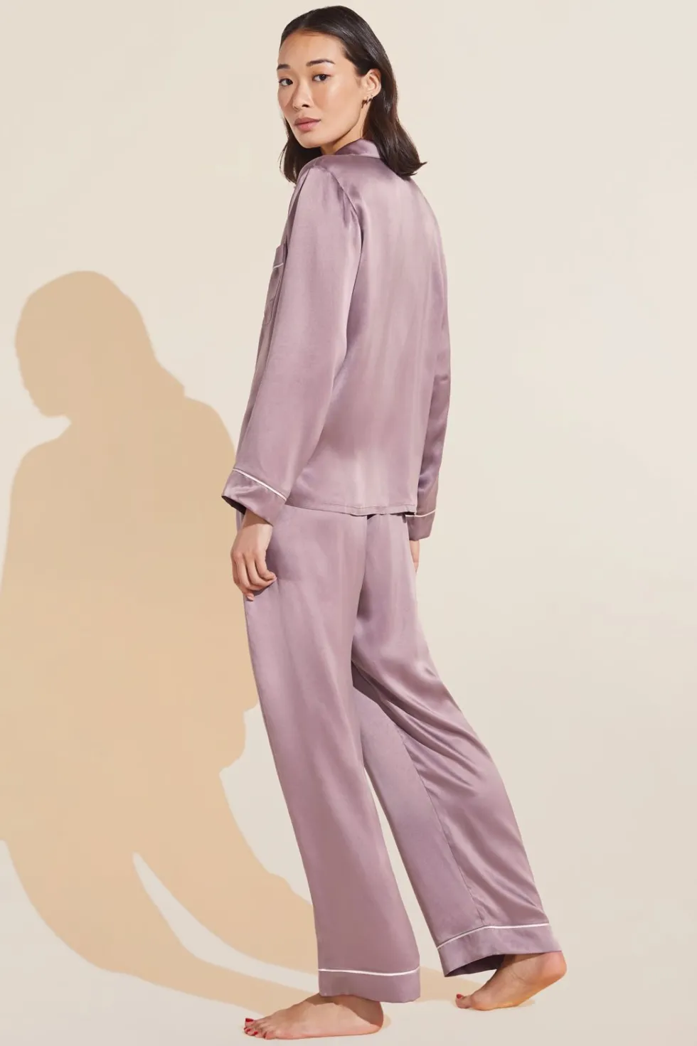 Inez Washable Silk Long Pj Set-Eberjey Best Sale
