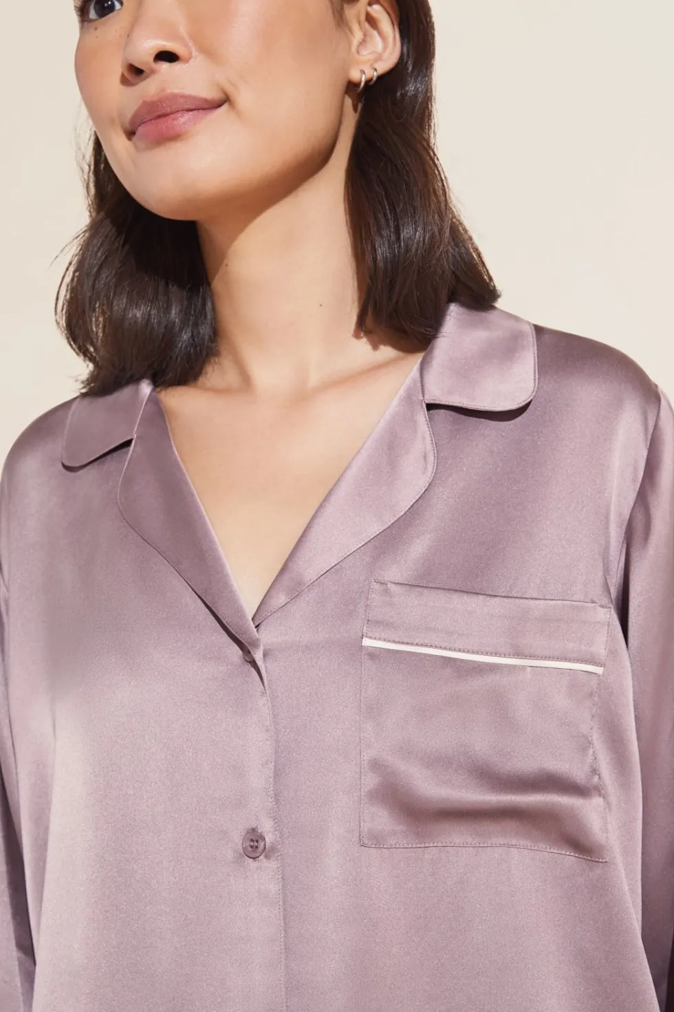 Inez Washable Silk Long Pj Set-Eberjey Best Sale