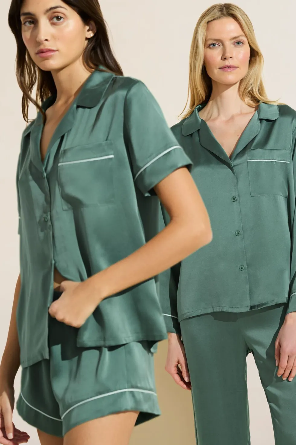 Inez Washable Silk Long Pj Set-Eberjey Best Sale