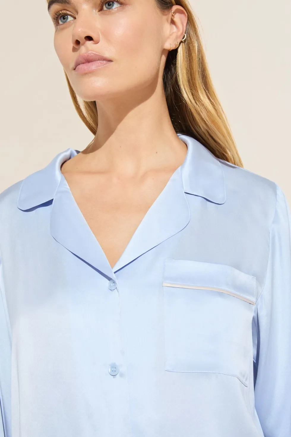 Inez Washable Silk Long Pj Set-Eberjey Best Sale