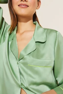 Inez Washable Silk Long Pj Set-Eberjey Best Sale