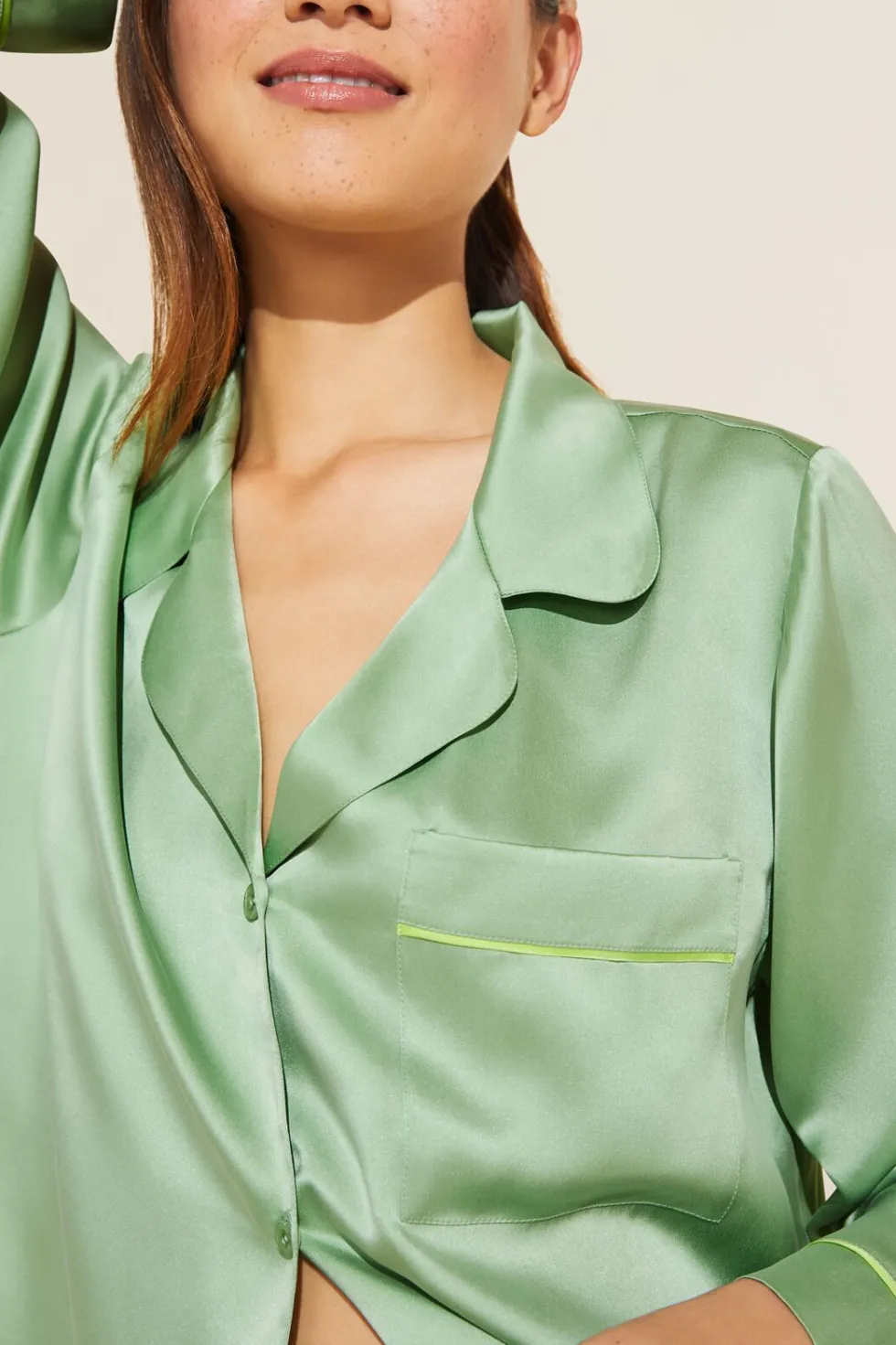 Inez Washable Silk Long Pj Set-Eberjey Best Sale