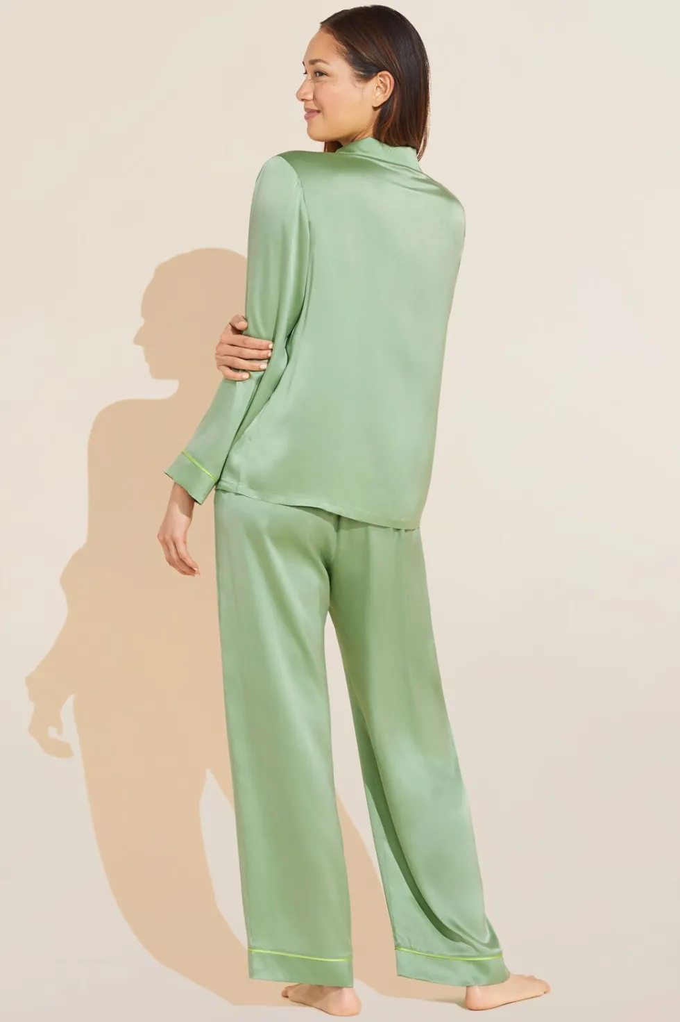 Inez Washable Silk Long Pj Set-Eberjey Best Sale