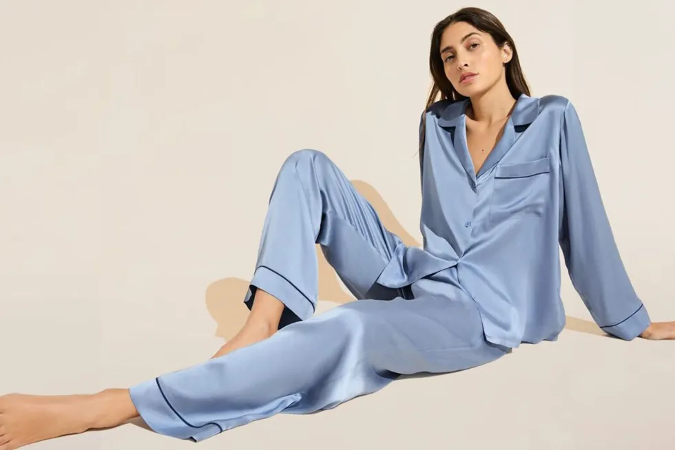 Inez Washable Silk Long Pj Set-Eberjey Shop