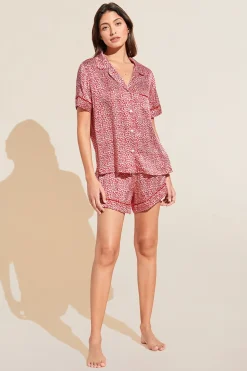Inez Washable Silk Printed Short Pj Set-Eberjey New