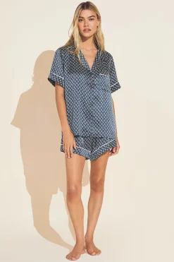 Inez Washable Silk Printed Short Pj Set-Eberjey Shop