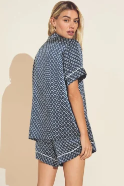Inez Washable Silk Printed Short Pj Set-Eberjey Shop