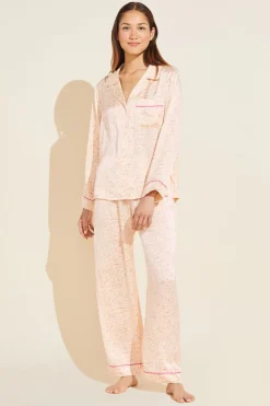 Inez Washable Silk Printed Long Pj Set-Eberjey New
