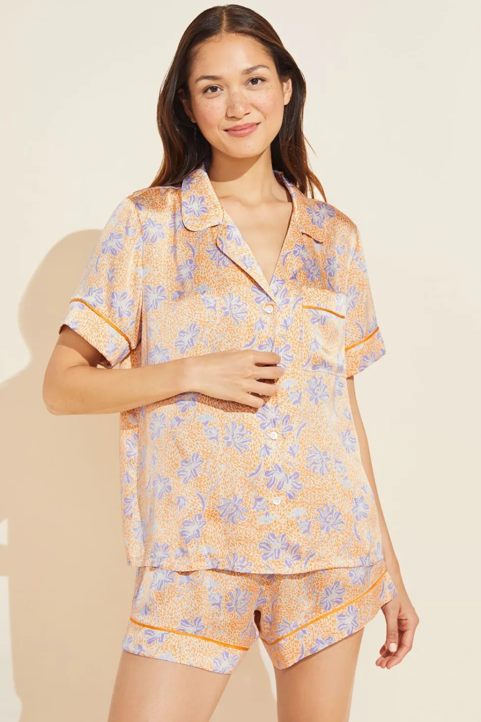Inez Washable Silk Printed Short Pj Set-Eberjey Best Sale