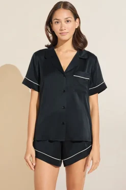 Inez Washable Silk Short Pj Set-Eberjey Flash Sale