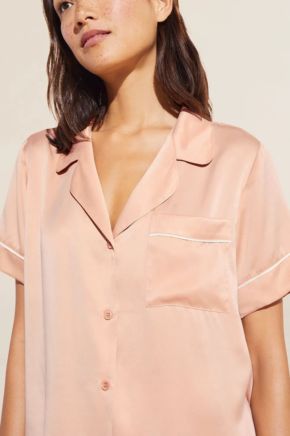 Inez Washable Silk Short Pj Set-Eberjey Discount