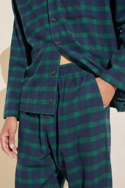 Mens Flannel Long Pj Set-Eberjey Cheap